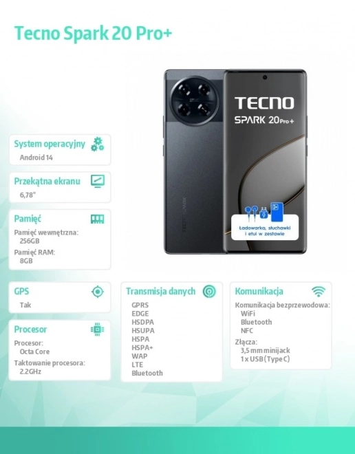 Smartfon Tecno Spark 20 Pro+