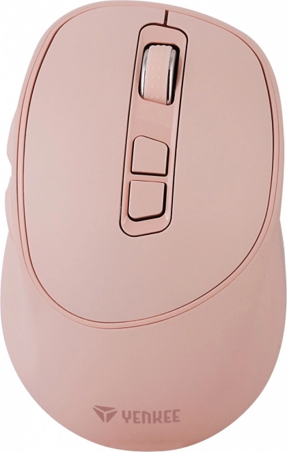Bezdrátová myš 2,4Ghz dobíjecí baterie 6 tlačítek 2400DPI – Růžová