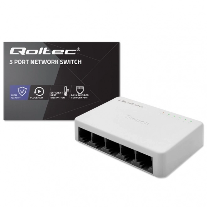Síťový přepínač SWITCH 5 x port RJ45 | 100Mbps | Fast Ethernet | LAN