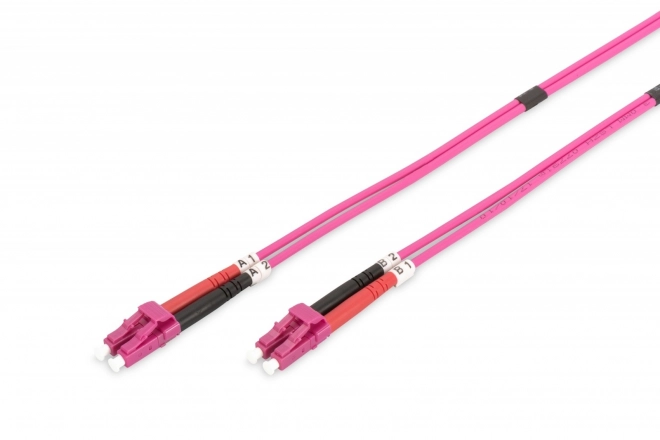 FO LC-LC MM 50/125 OM4 duplexní optický kabel LSOH 3m