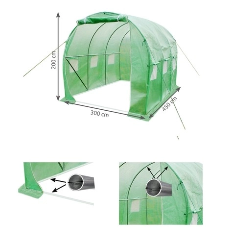 Zahradní fóliovník Malatec 4 x 2,5 x 2 m