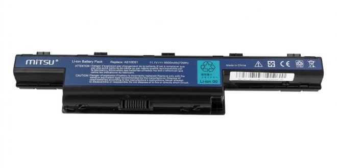 Baterie Mitsu Li-Ion pro Acer Aspire 4551, 4741, 5741 6600mAh