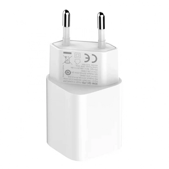 Nástěnná nabíječka LDNIO s USB a USB-C kabelem Lightning