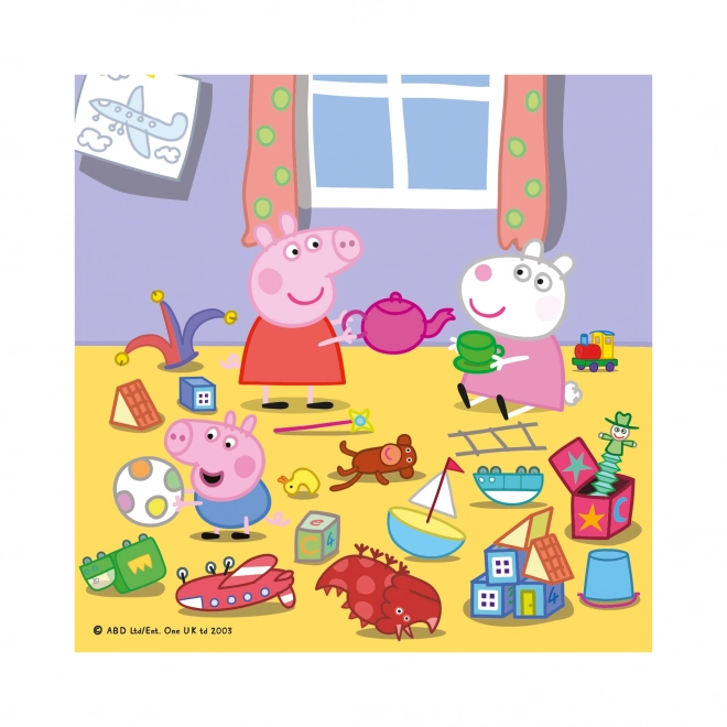 Puzzle Peppa Pig: Prázdninové dobrodružství 3x55 dílků