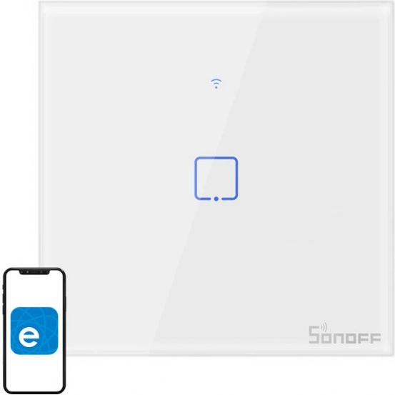 Chytrý dotykový Wi‑Fi vypínač SONOFF – 1 kanál