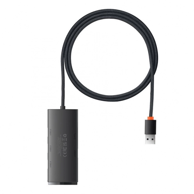 Rozbočovač 4v1 Baseus Lite Series USB na 4x USB 3.0, 1 m (černý)
