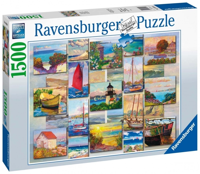 2D puzzle 1500 prvků Pobřežní koláž