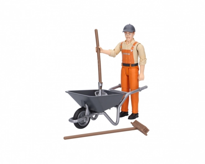 Bruder BWORLD Set komunal s figurkou
