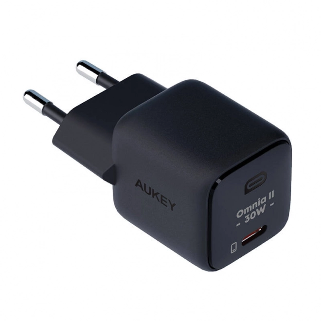 Nástěnná nabíječka Aukey PA-B1L, USB-C, 30 W (černá)