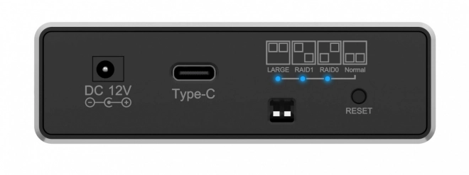 Externí Raid kryt IB-RD2253-C31 pro 2,5 SATA HDD na USB 3.2 Gen 2, RAID 0,1, JEDEN, VELKÝ