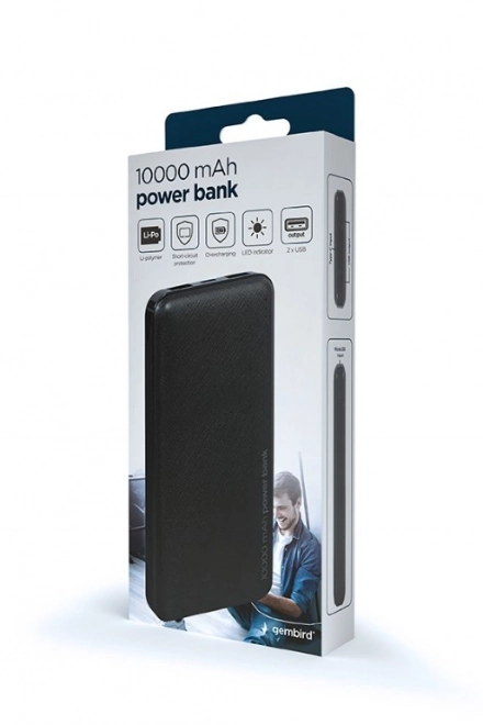 Power bank 10 000 mAh černý