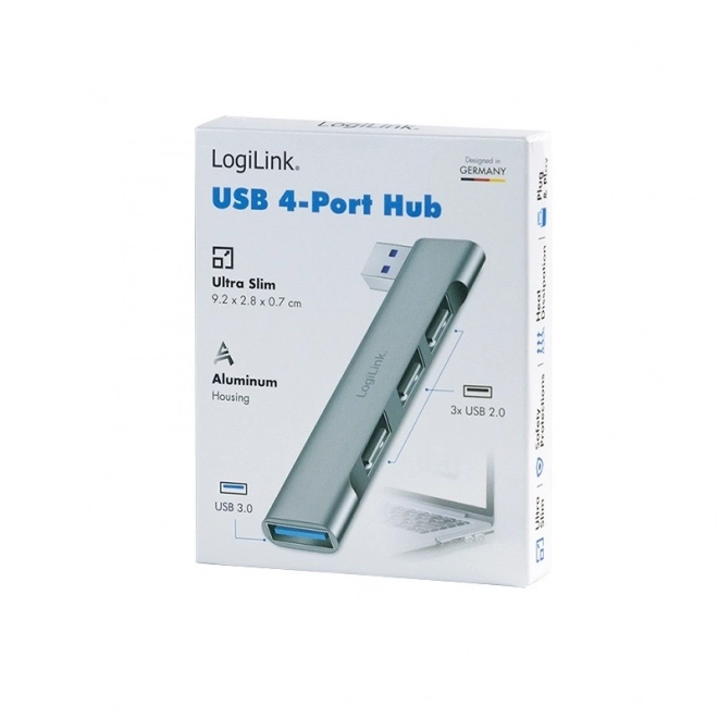 LogiLink USB hub 4-portový s USB 3.0 a USB 2.0