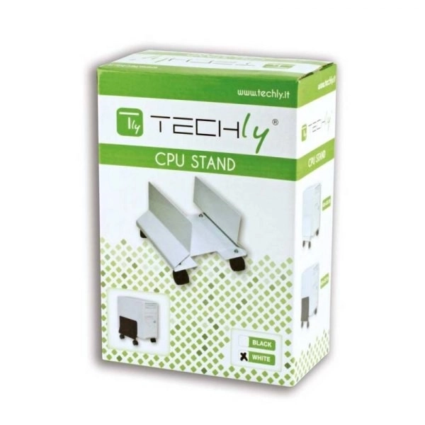 Stojan podvozku PC na kolečkách, černý