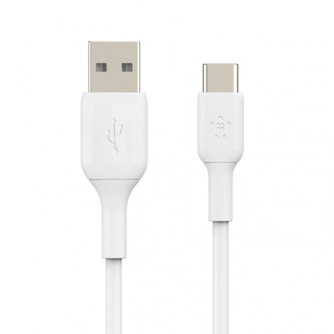 PVC kabel USB-C na USB-A 15 cm bílý