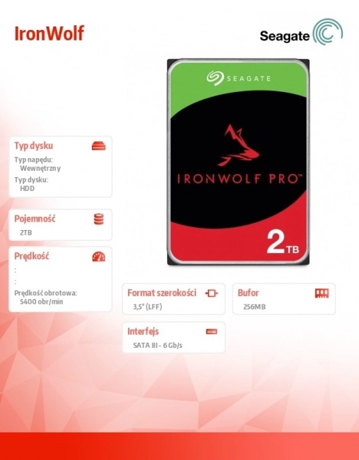 Disk IronWolf 2TB 3,5 256MB ST2000VN003