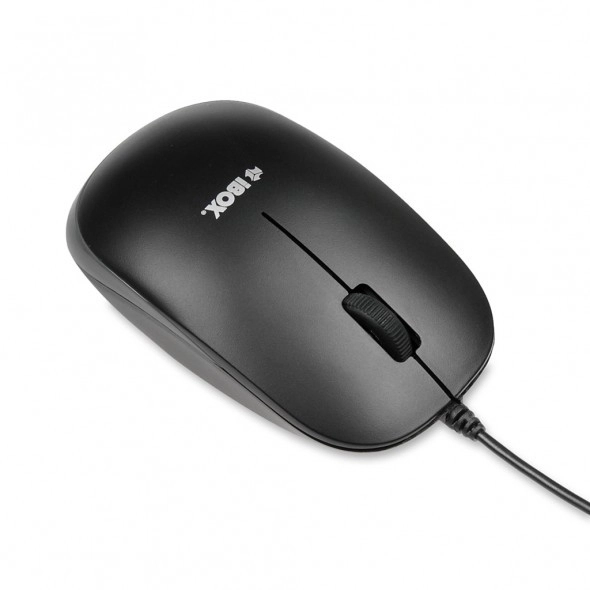 Sada klávesnice a myši IBOX IKMS606 (USB 2.0; (USA); černá, optická; 800 DPI)