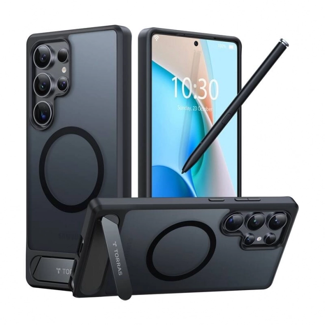 Pouzdro na telefon Torras Pstand Series pro Samsung S25 Ultra černé