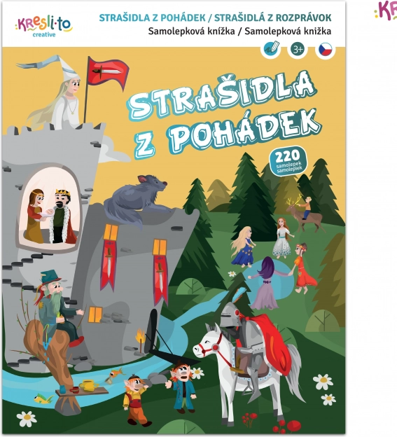 Strašidla z pohádek – samolepková knížka