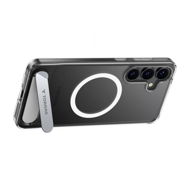 Pouzdro na telefon Torras s magnetickým stojánkem pro Samsung S25+