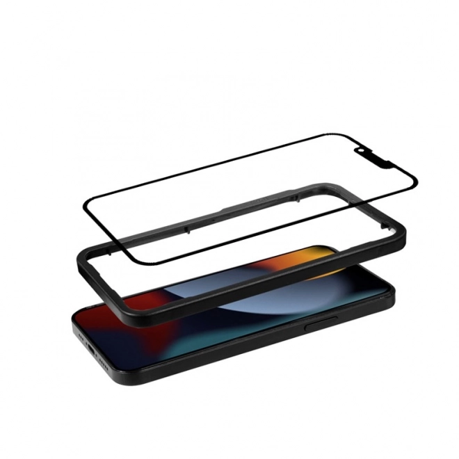 Antibakteriální 3D pancéřové sklo pro iPhone s instalačním rámečkem – IPhone 14 / iPhone 13 / iPhone 13 Pro