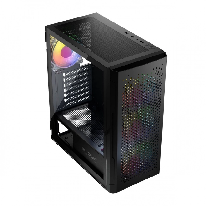 Počítačová skříň LOGIC Aramis ARGB Midi USB 3.0 černá