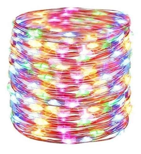 LED barevný světelný řetěz - 30 m, 300 LED