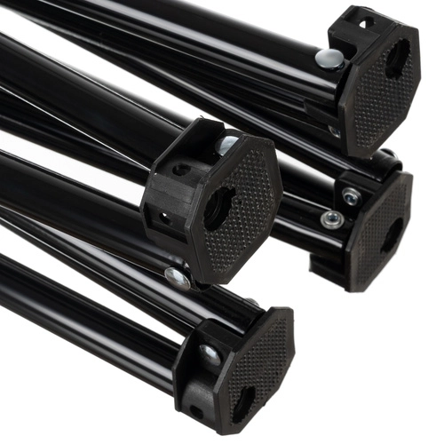 Set pro kempování a rybaření - 2 skládací černé židle a stolek