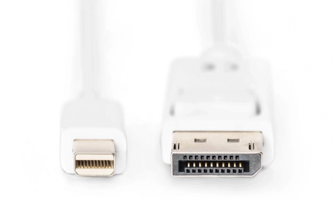 Připojovací kabel Displayport 4K 60Hz UHD Typ miniDP/DP M/M bílý 2m