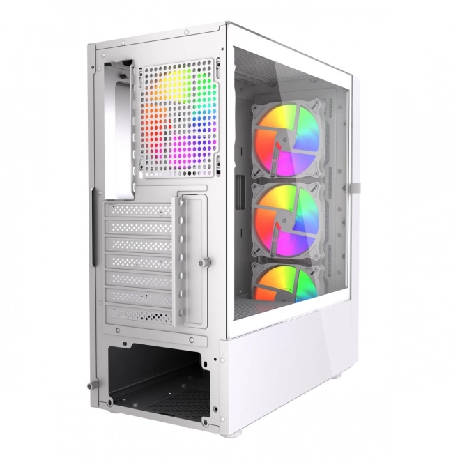 Počítačová skříň Mid Tower Fornax 4300 ATX bílá