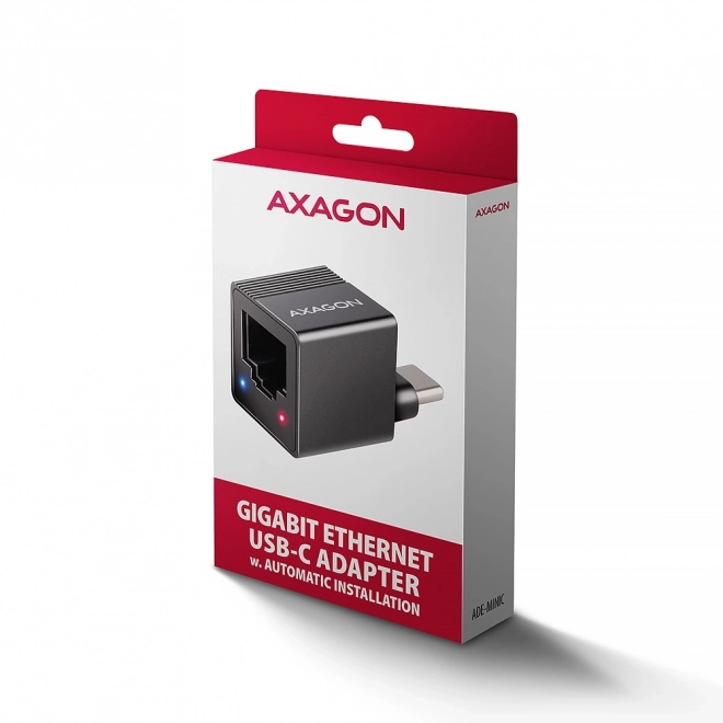 ADE-MINIC Gigabitový ethernetový adaptér, USB-A 3.2 Gen 1, automatická instalace MINI