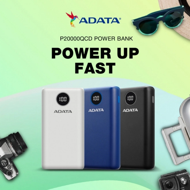 Powerbanka P20000QCD 20000mAh bílá QC/PD