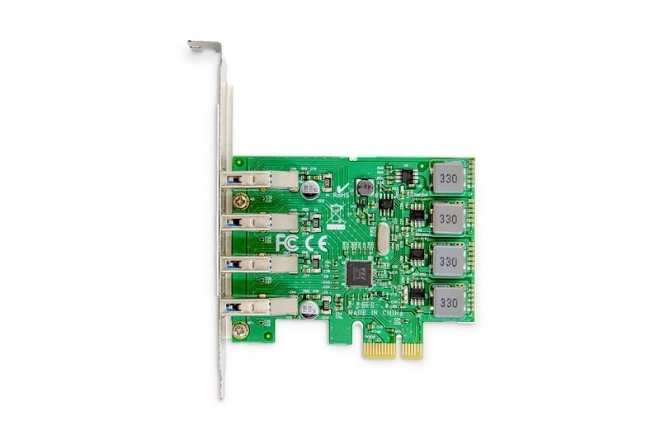 Rozšiřující karta (řadič) USB 3.0 PCI Express 4xUSB 3.0 Low Profile Čipová sada: VL805