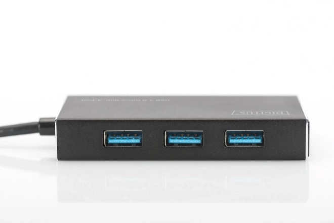 USB 3.0 SuperSpeed 4-portový hUB/hub, aktivní, hliník