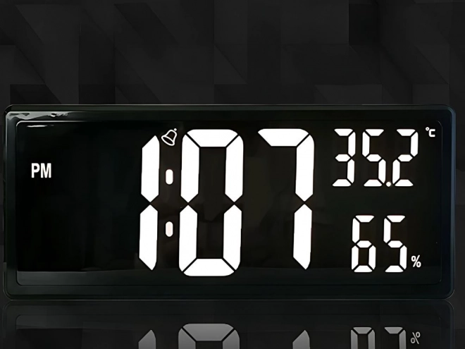 Digitální hodiny s LED displejem a funkcí měření teploty a vlhkosti