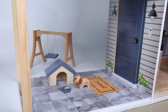 Dřevěný domeček pro panenky Maya Rezidence od ECOTOYS