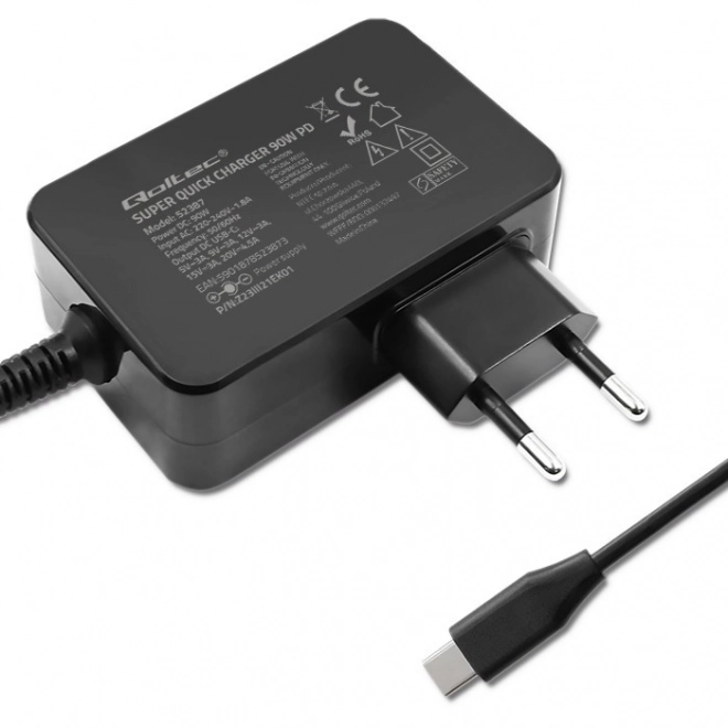 Nabíječka GaN Power Pro | 1xUSB-C | 90W | 5-20V | 3-4,5A | černá
