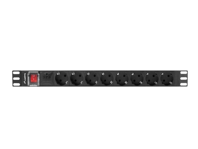 Rack PDU 19 1U 16A 8X schuko 2M napájecí lišta černá