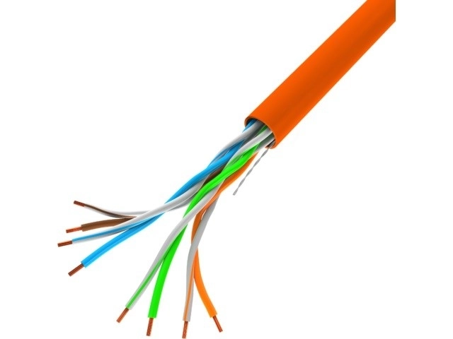 LAN UTP 100Mb/s 305m vodič cca oranžový