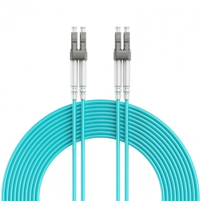 Světelný kabel duplex OM4 LC/LC 0,5m