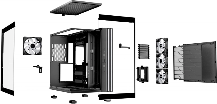 Reverzibilní a vodorovný layout, chytré detaily