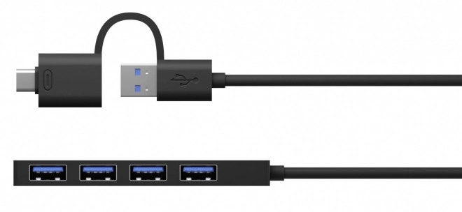 Rozbočovač s 4 porty USB Typ-A s konektorem Typ-C/A