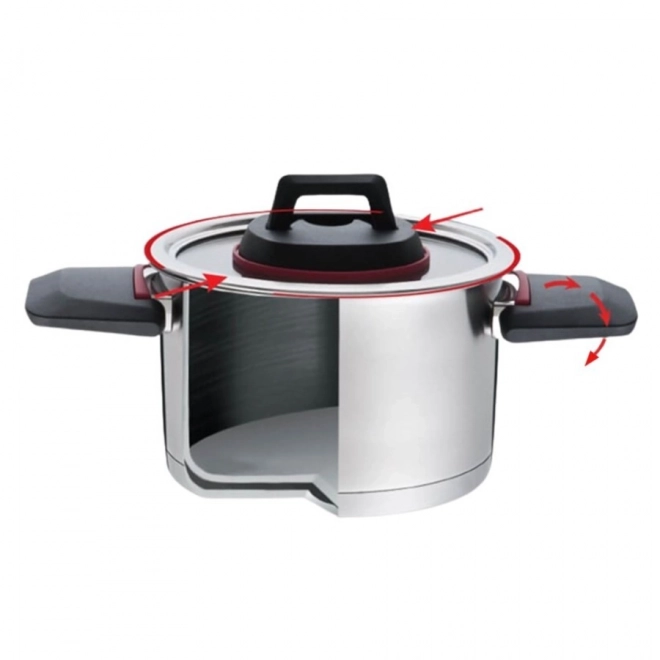Hrnec se sklopnými uchy 22 cm, 4,2 l MR-3530-22