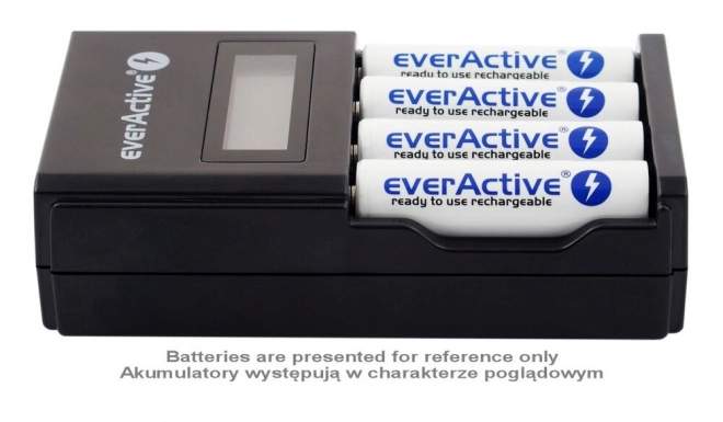 Černá nabíječka everActive NC-450 pro AA/AAA baterie