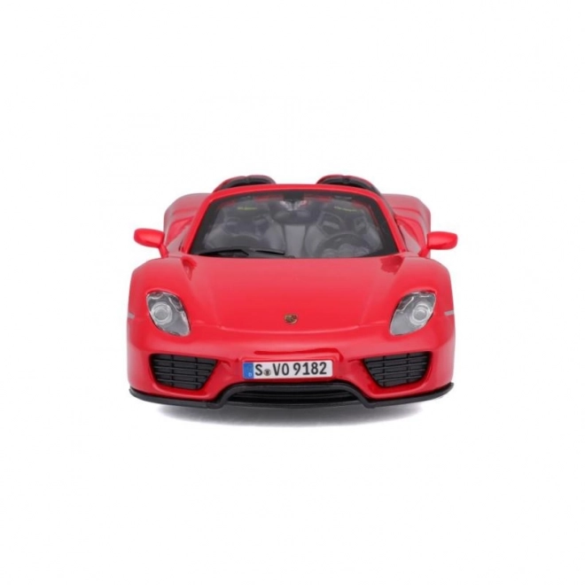 Kovové autíčko Porsche 918 Spyder červené