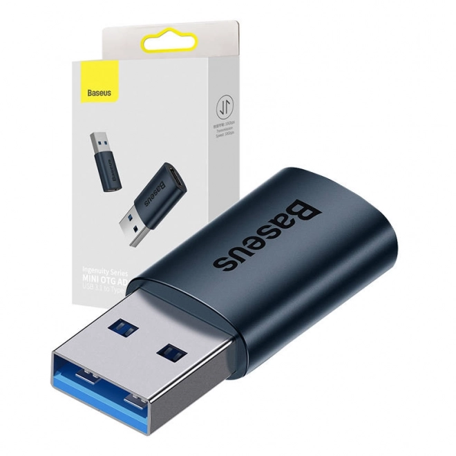 Adaptér Baseus USB-A na USB-C – Modrý