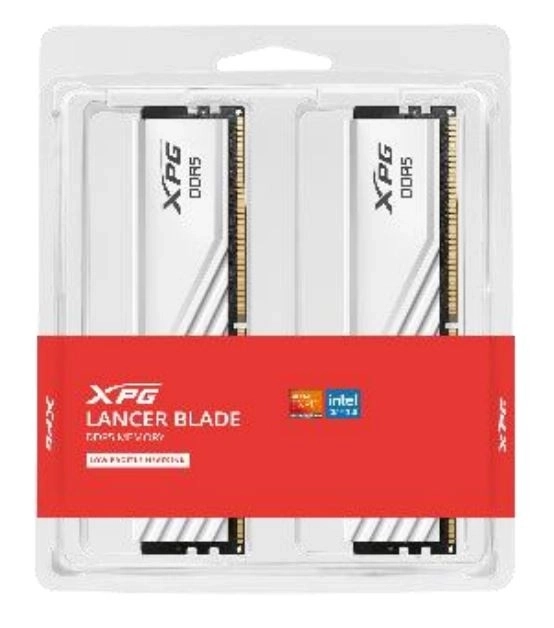 XPG Lancer Blade DDR5 6400 32GB (2x16) CL32 RGB paměť bílá