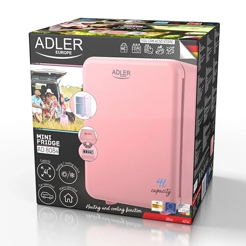 Mini chladnička AD 8084 4l růžová