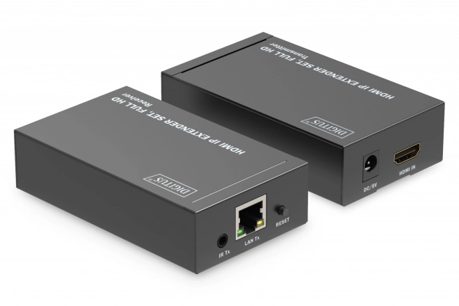 HDMI 1080p 60Hz 120m extender/prodlužovač přes kroucenou dvojlinku Cat.6/6A/7/8 HDCP 1.3 IR, sada