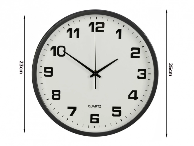 Velké tiché nástěnné hodiny 25 cm kulaté