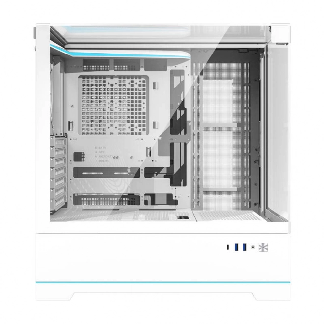 Počítačová skříň Darkflash DY450 bez ventilátorů (bílá)